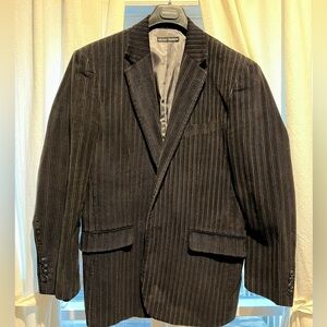 Black Striped coat - Michael Brandon.